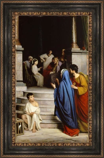 12 Year Old Jesus In The Temple