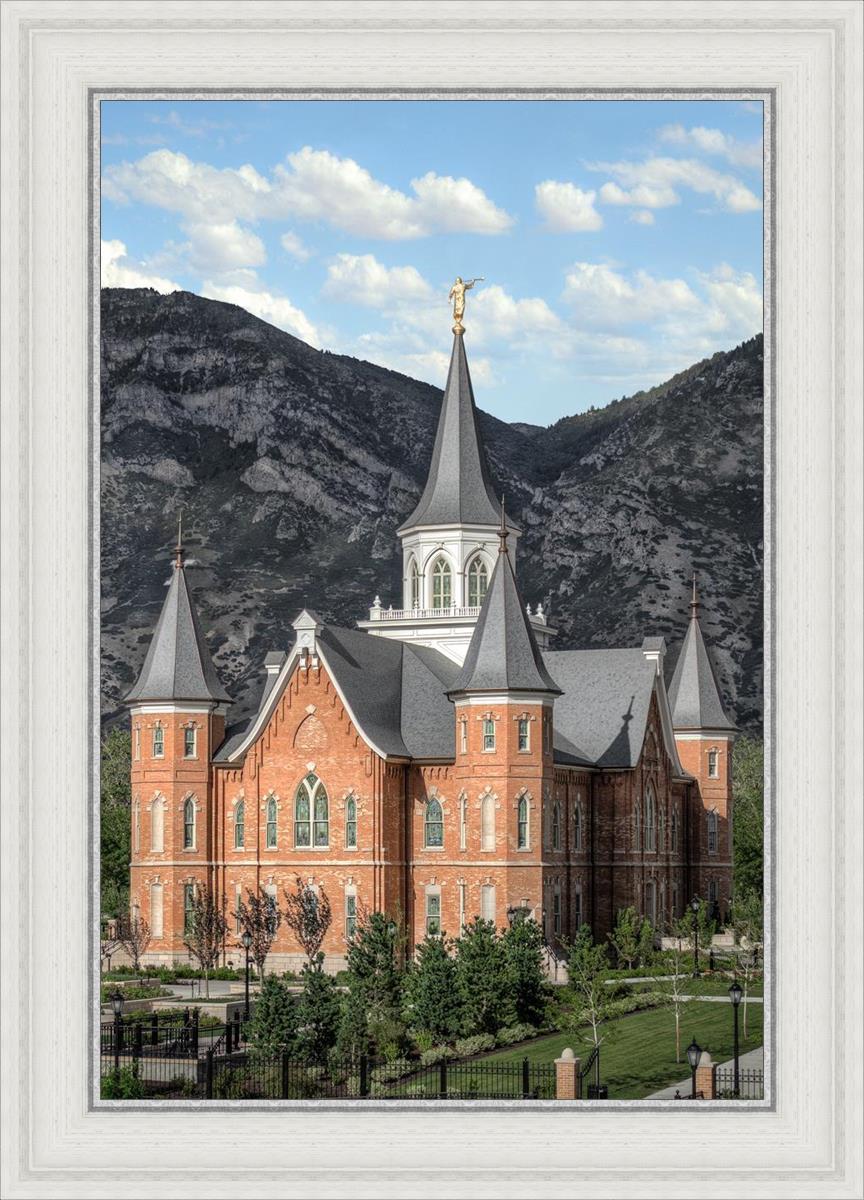 Provo City Center Utah Temple Y Mountain Portrait