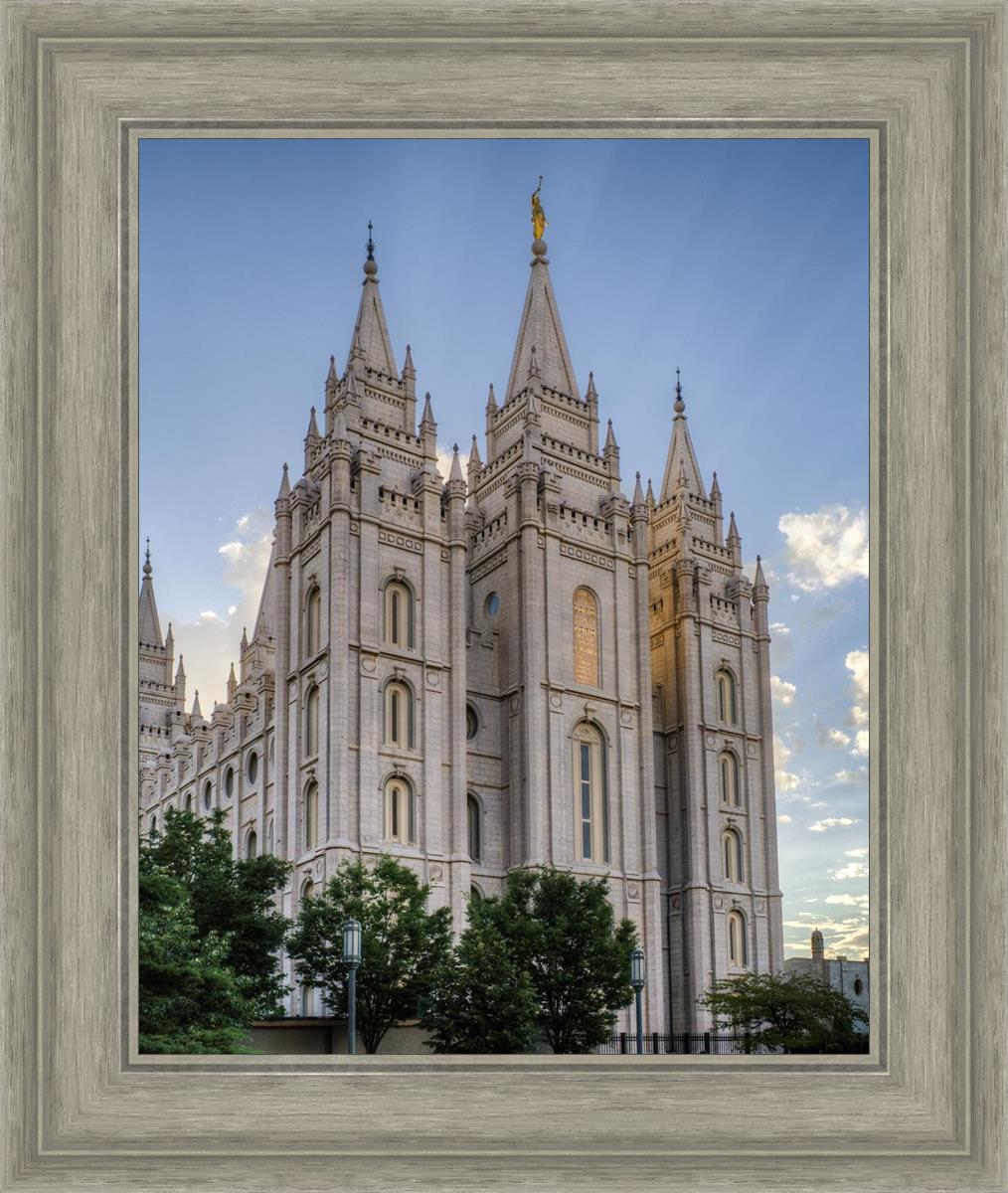 Salt Lake City Utah Temple Rays of Light Portrait