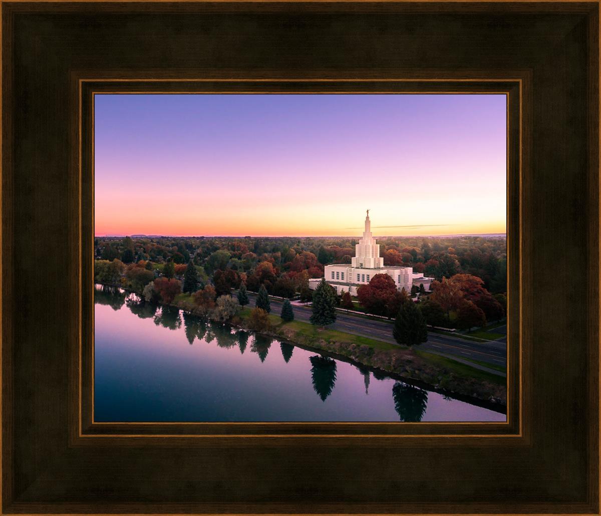 Idaho Falls - Snake River Reflection Aerial