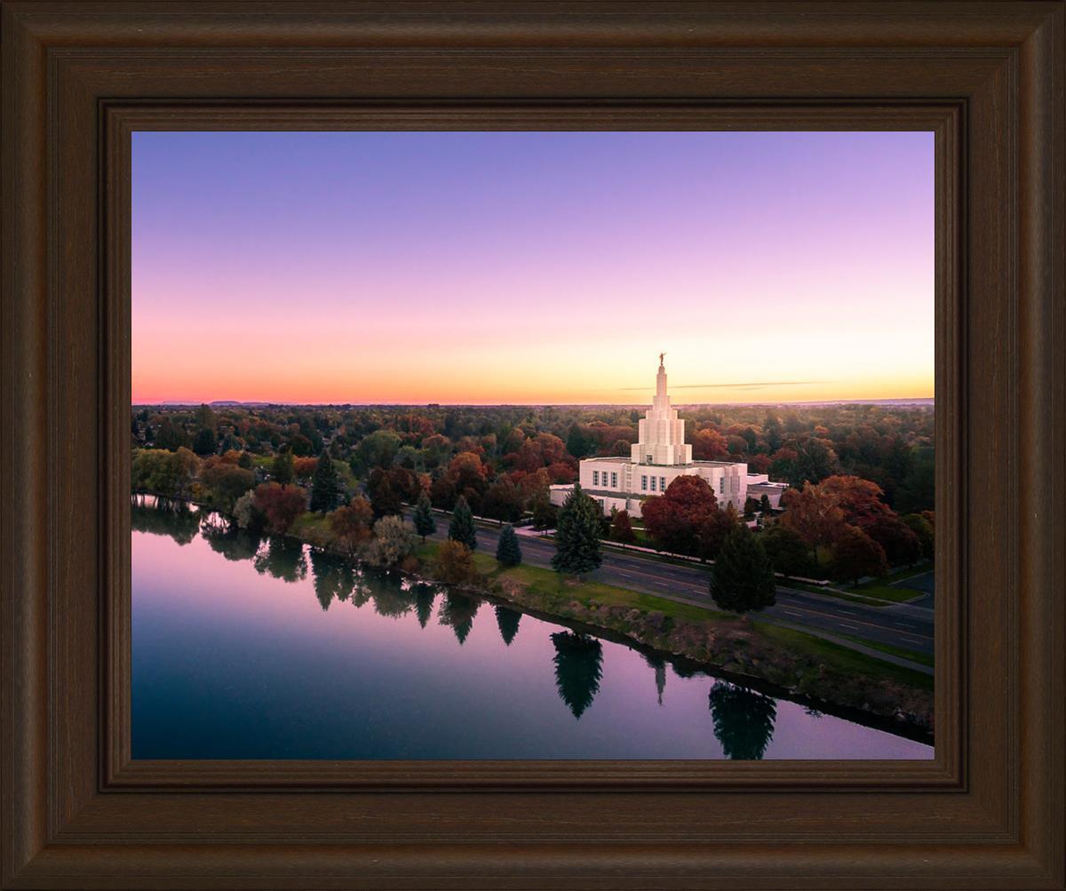 Idaho Falls - Snake River Reflection Aerial