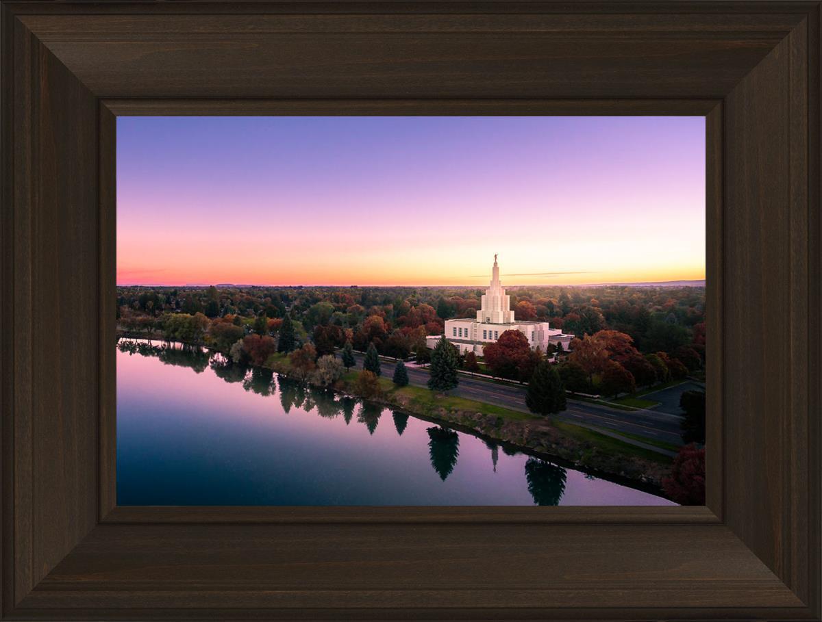 Idaho Falls - Snake River Reflection Aerial