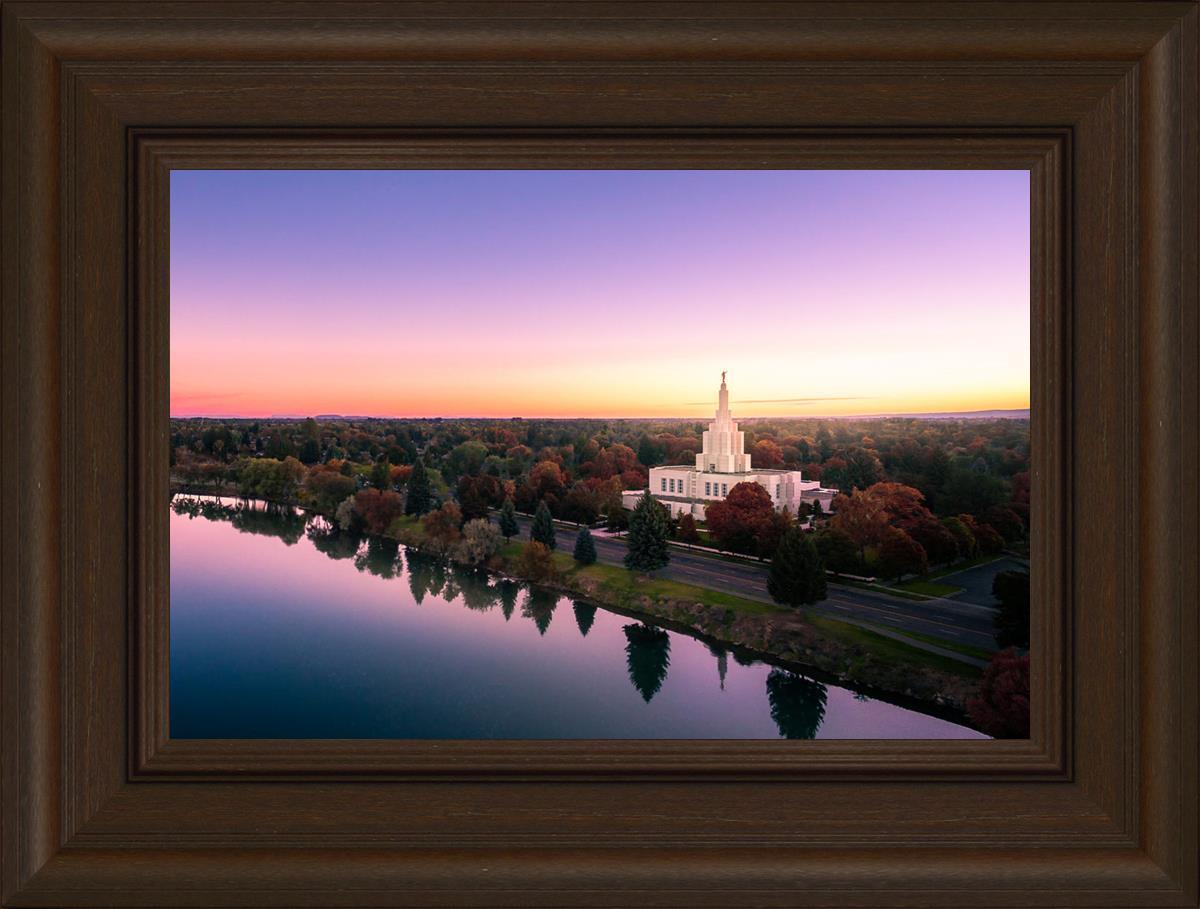 Idaho Falls - Snake River Reflection Aerial