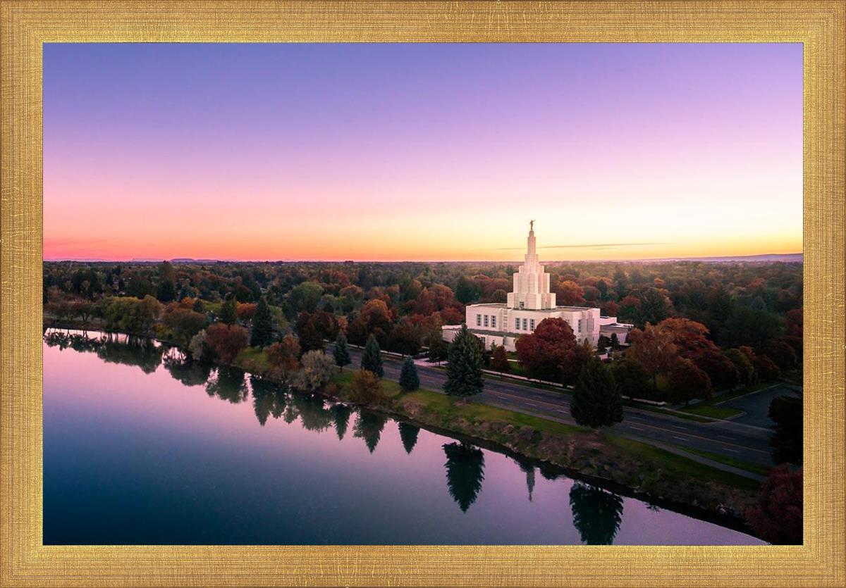Idaho Falls - Snake River Reflection Aerial