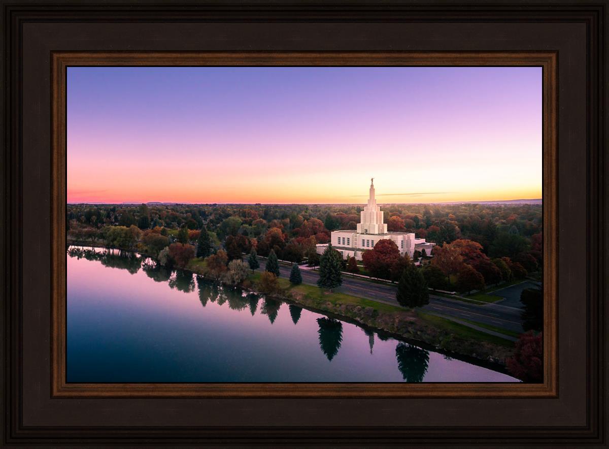 Idaho Falls - Snake River Reflection Aerial