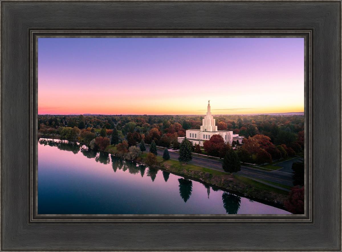 Idaho Falls - Snake River Reflection Aerial