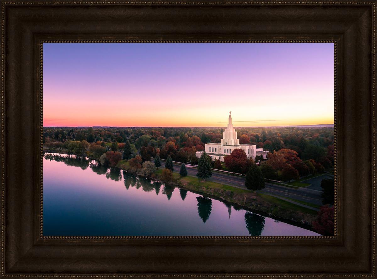 Idaho Falls - Snake River Reflection Aerial