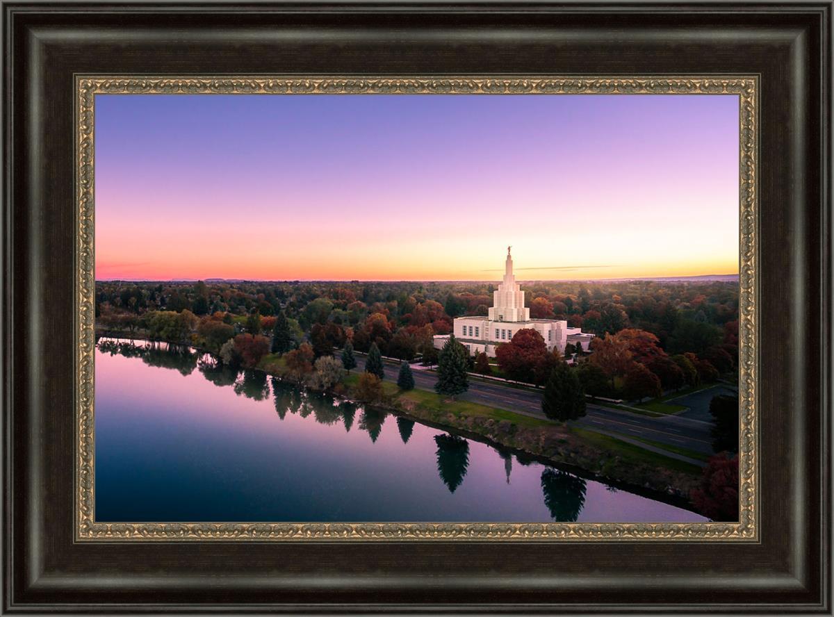 Idaho Falls - Snake River Reflection Aerial
