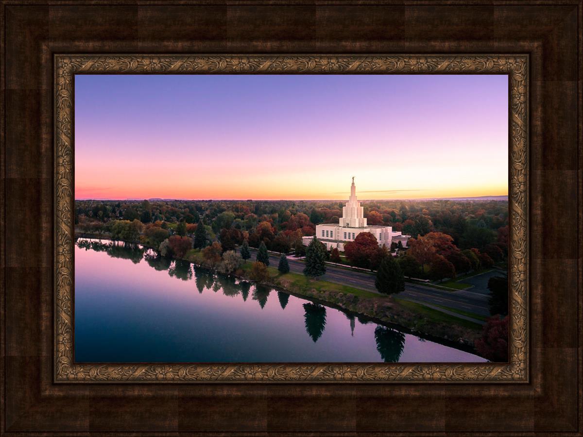 Idaho Falls - Snake River Reflection Aerial