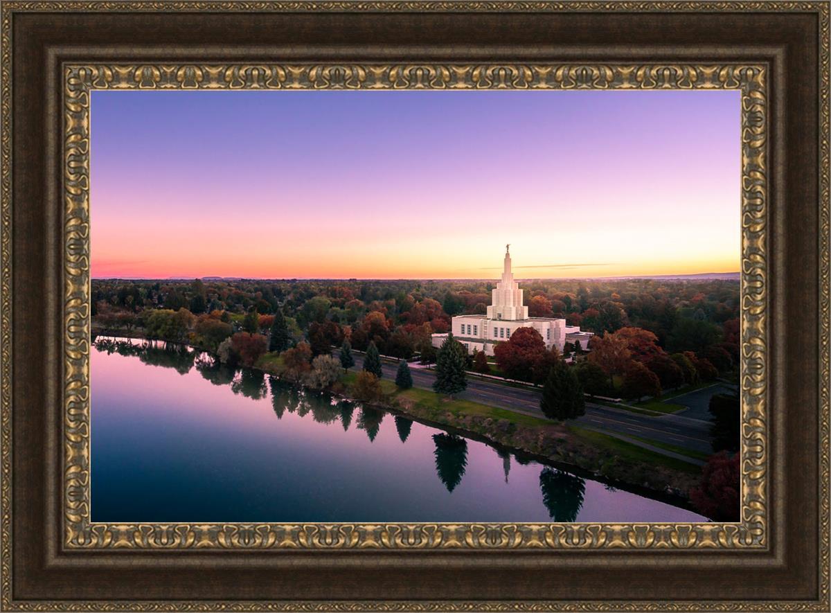 Idaho Falls - Snake River Reflection Aerial