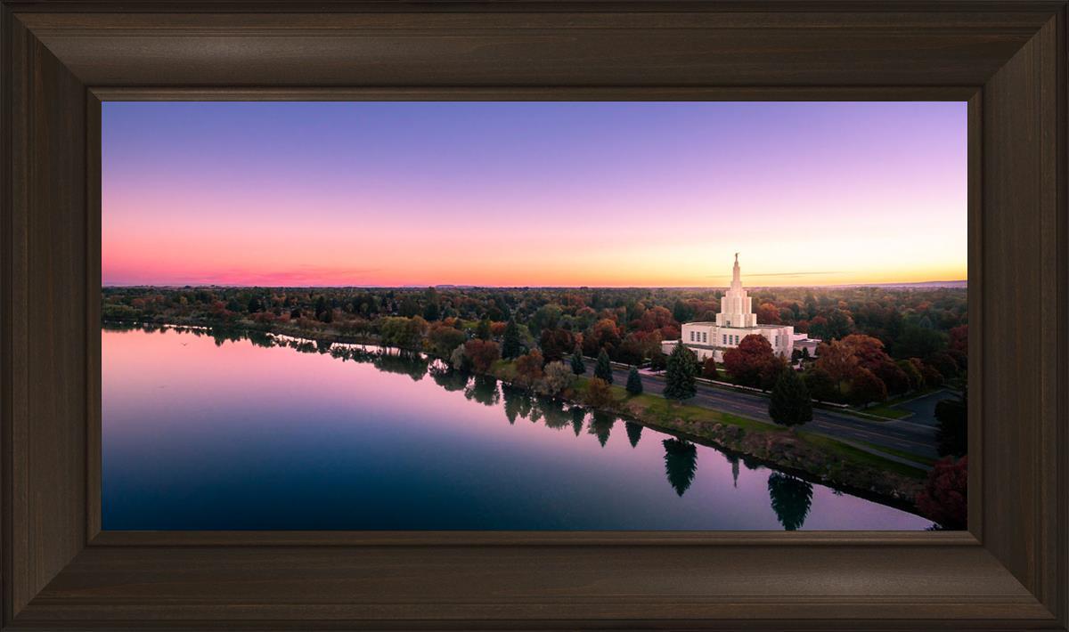 Idaho Falls - Snake River Reflection Aerial