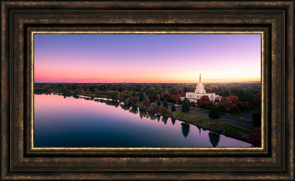 Idaho Falls - Snake River Reflection Aerial