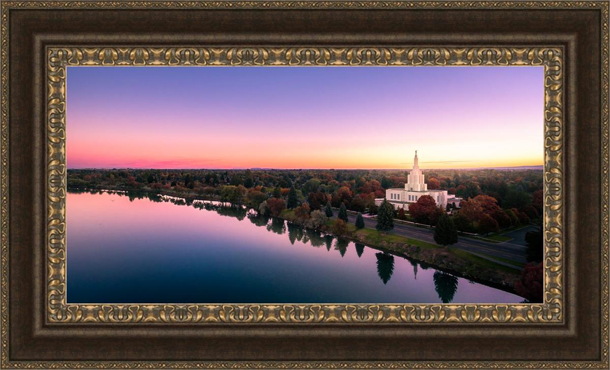 Idaho Falls - Snake River Reflection Aerial