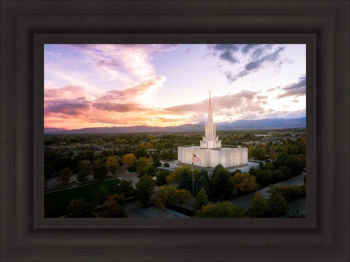 Jordan River Night Glow Aerial