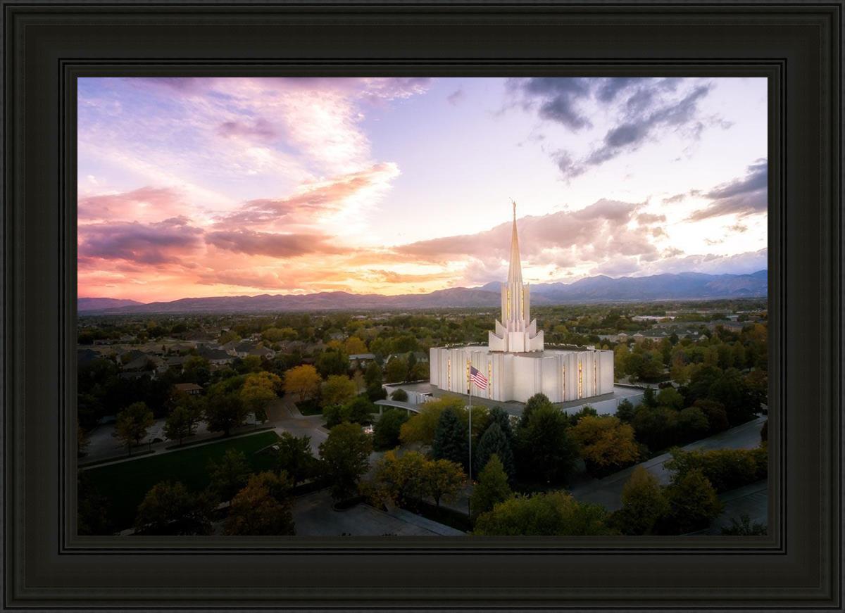 Jordan River Night Glow Aerial