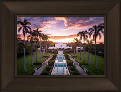 Laie Sunset Aerial