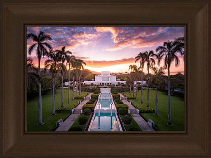 Laie Sunset Aerial