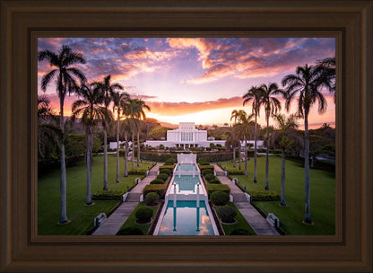 Laie Sunset Aerial