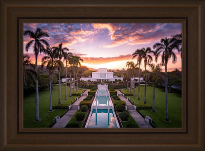 Laie Sunset Aerial