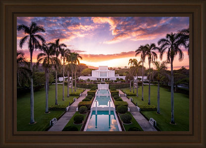Laie Sunset Aerial