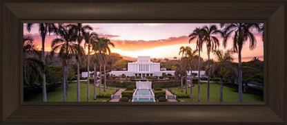 Laie Sunset Aerial