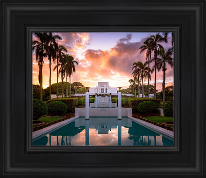 Laie Fountain Sunset