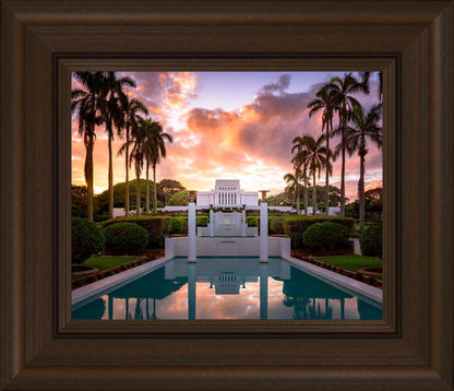 Laie Fountain Sunset