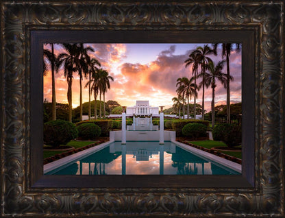 Laie Fountain Sunset