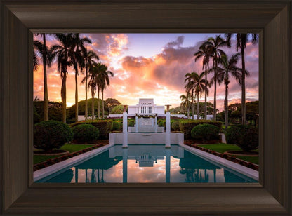 Laie Fountain Sunset