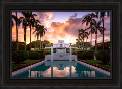 Laie Fountain Sunset