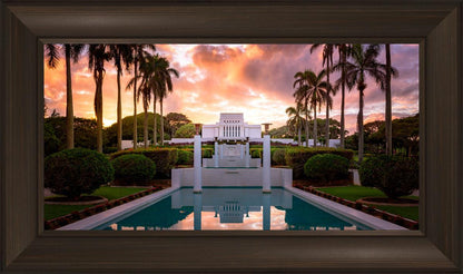 Laie Fountain Sunset