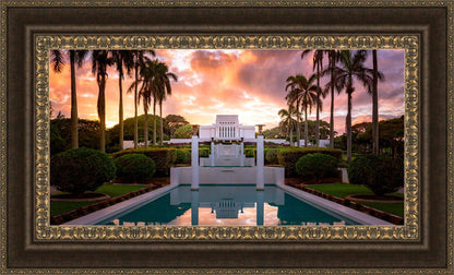 Laie Fountain Sunset