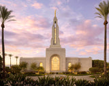 Redlands Temple Fountain Sunset