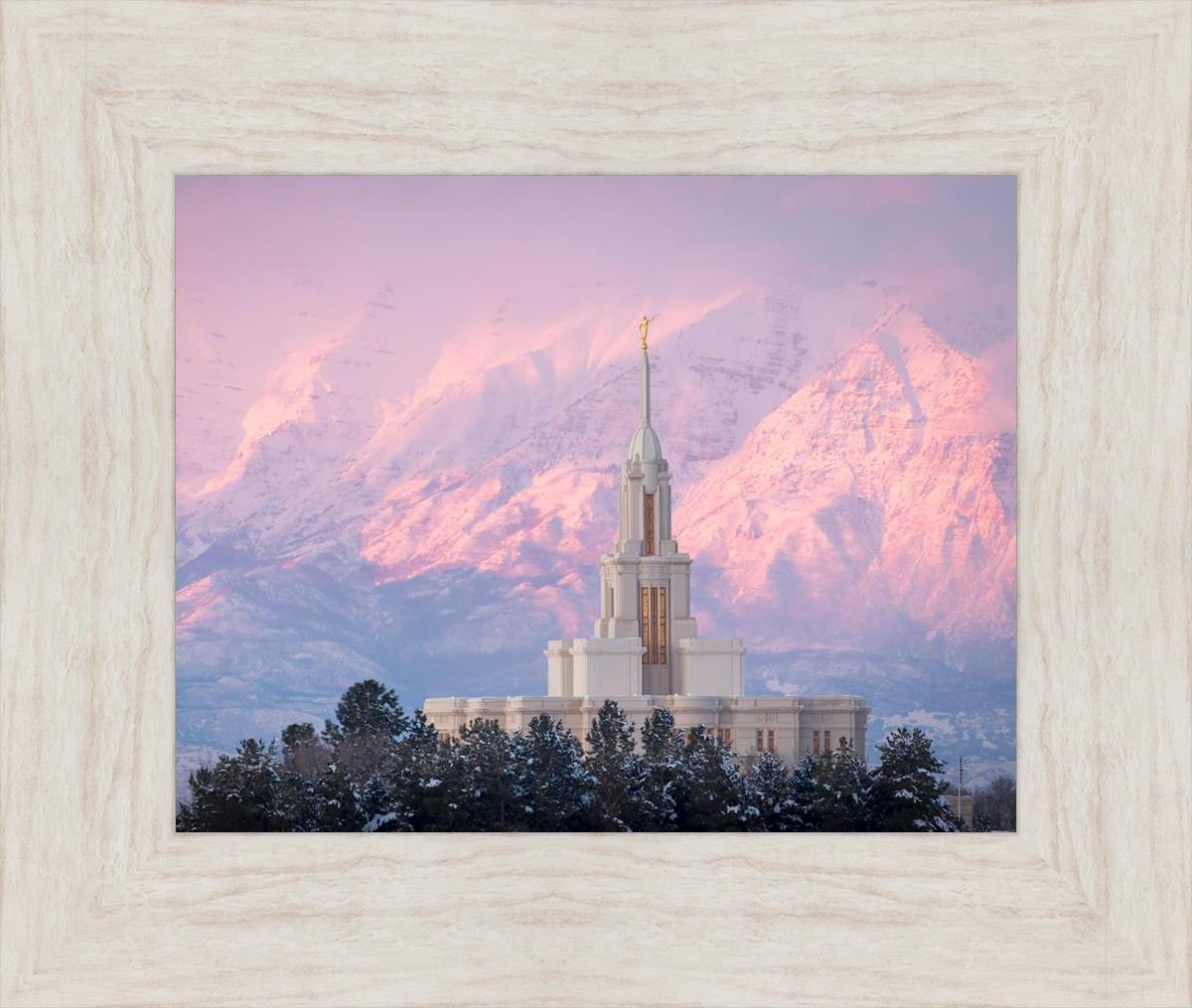 Payson Temple Winter Evening