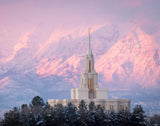 Payson Temple Winter Evening