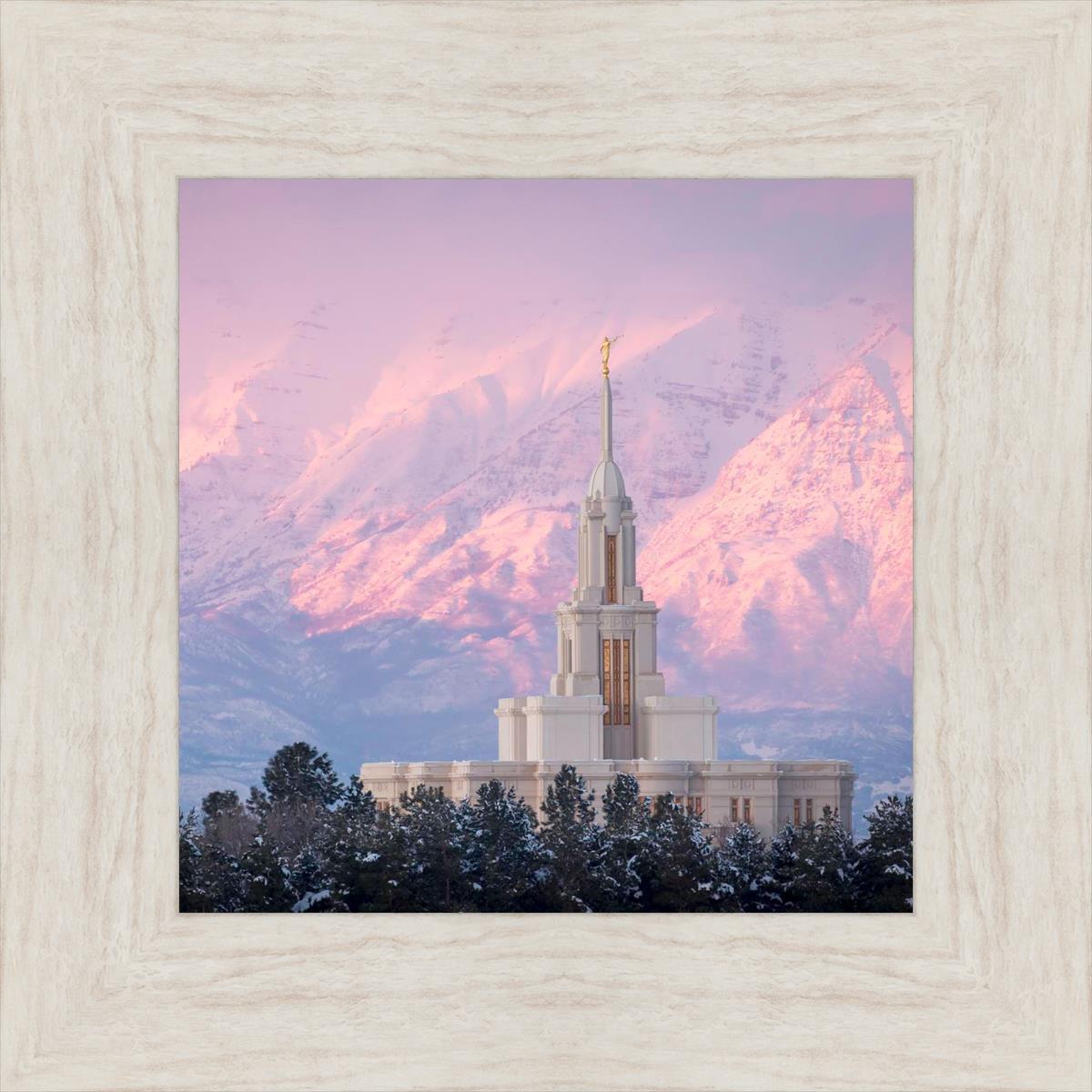 Payson Temple Winter Evening