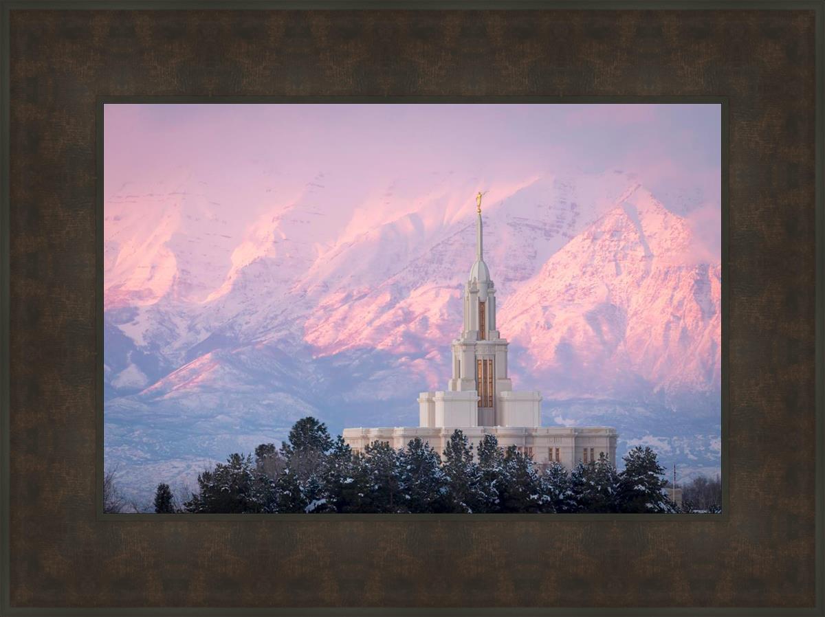 Payson Temple Winter Evening