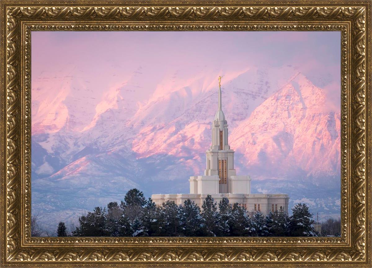 Payson Temple Winter Evening