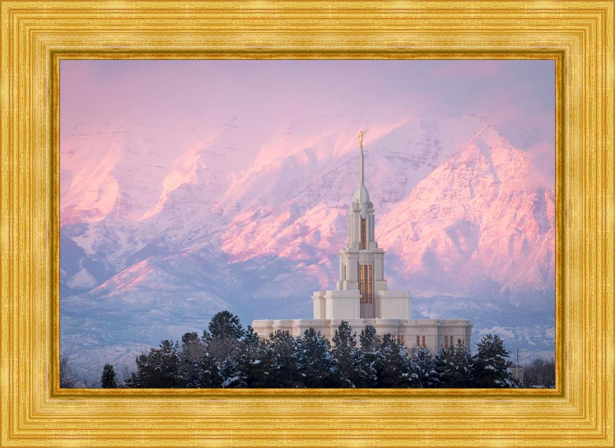 Payson Temple Winter Evening