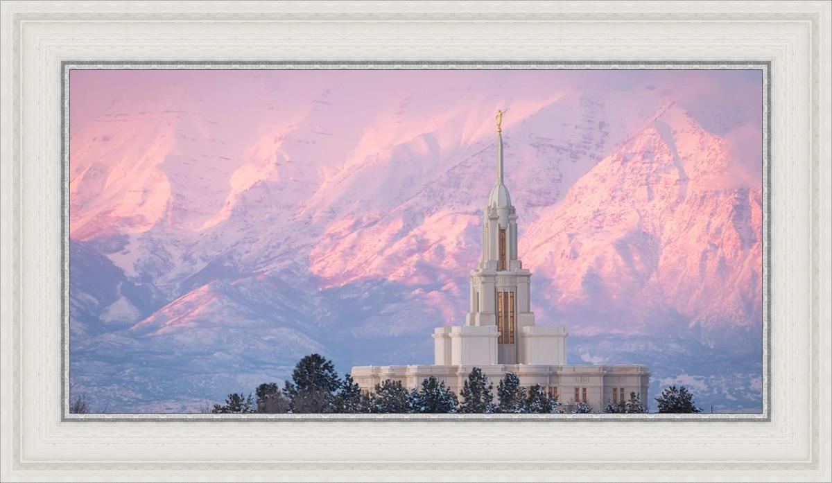 Payson Temple Winter Evening