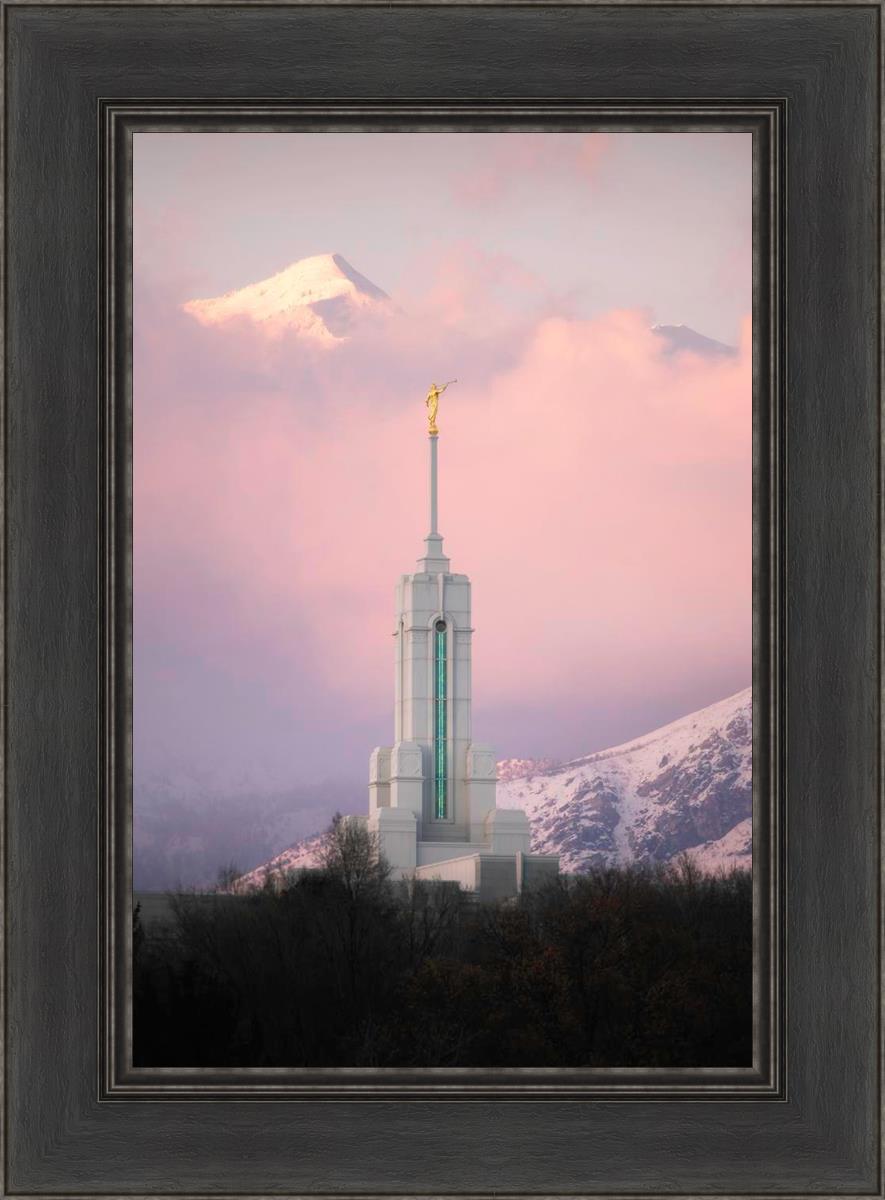 Mount Timpanogos Temple Winter Peaks