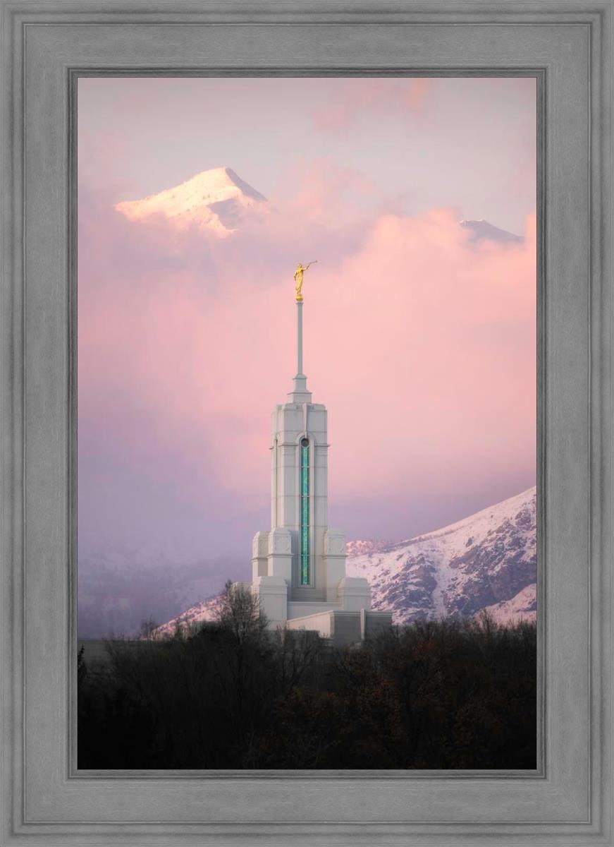 Mount Timpanogos Temple Winter Peaks