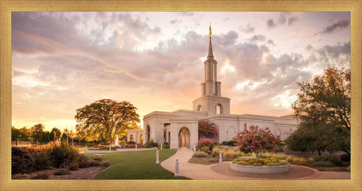 Sacramento Temple Sunset Panorama