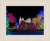 Washington DC Temple Colorful Christmas