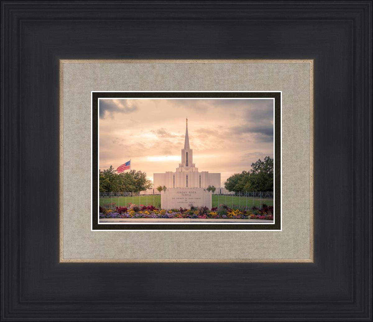 Jordan River Temple Evening Glow
