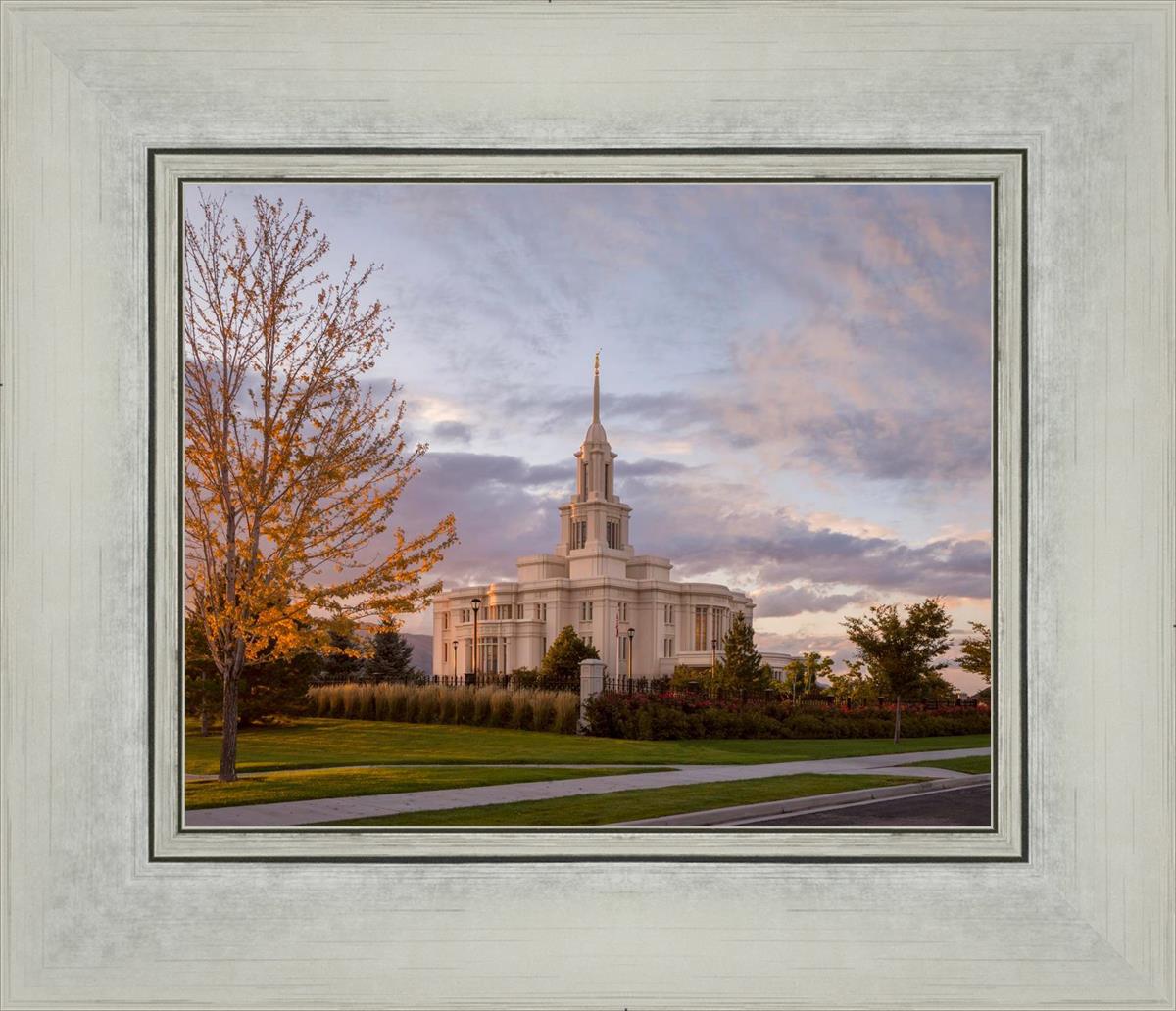 Payson Temple Autumn Light