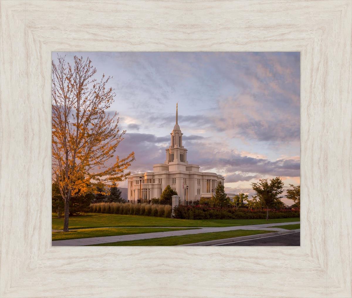 Payson Temple Autumn Light
