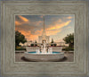 Denver Temple Evening Fountain