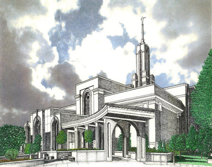 Mt. Timpanogos Temple - Entry View
