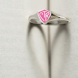 CTR Classic Mini Pink Ring - Sterling Silver